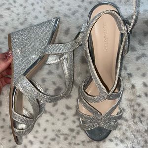 Sparkly Wedge Heel Sandal